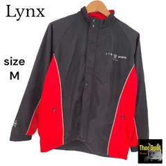 Lynx リンクス  ゴルフジャケット M ハイネック 長袖 レッド ブラック メッシュ裏地