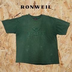 【L】RONWEIL　ロンウェイル　90s　スイス　刺繍　Tシャツ　グリーン　緑　ヴィンテージ　ビンテージ　古着