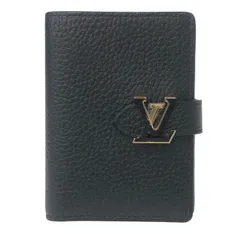 LOUIS VUITTON ルイ・ヴィトン LV ヴェルティカル ウォレット コンパクト M81561 二つ折り財布/トリヨンレザー ブラック【中古】【新品同様】【美品】レディース