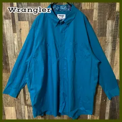 ボタンダウン 無地 シンプル 単色 ブルー 2XL シャツ メンズ 古着 長袖