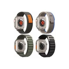 アルパインループ Apple Watch バンド 49mm 45mm 44mm 42mm アップルウォッチ バンド 交換ベルト 4本セット