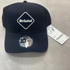 未使用品 F.C.Real Bristol NEW ERA 9FORTY A-FRAME MESH CAP エンブレム ロゴ メッシュキャップ FCRB-242119  ブリストル ネイビー 85431A1