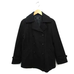 ハッシュアッシュ HusHusH チェスター コート アウター ショート ダブル ウール混 スリット 2 チャコールグレー /NT30のサムネイル