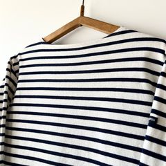 SAINT JAMES border ouessant ecru/navy T3 - メルカリ