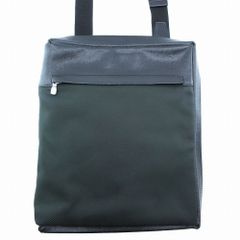 ルイヴィトン LOUIS VUITTON ベルーカ ショルダーバッグ タイガ グリーン ブラック ナイロン レザー M30912 メンズ 【中古】