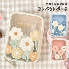 ポーチ 小物入れ 小さめ かわいい おしゃれ 花柄 北欧 ミニポーチ レディース 化粧 コスメ メイクポーチ メッシュ 自立 縦型 コンパクト 軽量 ガジェットポーチ モバイルバッテリー ケーブル収納 携帯用 旅行 アイ