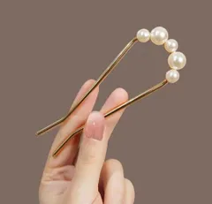 髪飾りパールシンプル大人可愛い上品セレモニーカジュアル人気洋装お洒落お団子ピン金