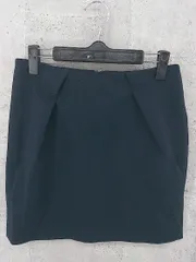 ◇ Adam et Rope アダム エ ロペ 台形 ミニ スカート 36 ネイビー *  【1002800219551】