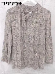 ◇ ●新品● ◎ DoCLASSE タグ付き チェック 長袖 シャツ ブラウス サイズ7 ブラウン マルチ レディース 【中古】 【1104190009160】