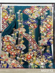 振袖 豪華 刺繍 金彩 紋意匠 身丈167cm 撥水加工済 MO3112
