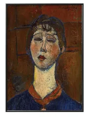 アメディオ・モディリアニ、婦人像、希少な画集より、新品高級額装付 アメディオ・モディリアニ、婦人像、希少な画集より、新品高級