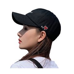 【新着商品】[ジーティアモ] キャップ レディース 英字 ハート ワンポイント 刺繍 アジャスター 調節 帽子 きゃっぷ ぼうし ホウシ 黒 ブラック 白 ホワイト アイボリー 可愛い カワイイ おしゃれ お洒落 オシャレ UV カット 紫外線 日よけ 韓国