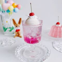 ピーチクリームソーダ  フェイクスイーツ ペーパーウエイト  スイーツデコ