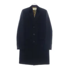 SAINT LAURENT PARIS (サンローランパリ) 16AW 裏地レオパード ベルベット切替 チェスターコート ブラック 444582 Y167Wのサムネイル