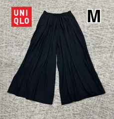 ユニクロ　レディース　ワイドフレアパンツ　M