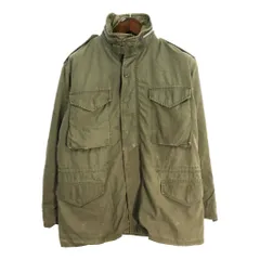 70年代 米軍実物 U.S.ARMY M-65 フィールドジャケット 2nd ヴィンテージ ミリタリー オリーブ (メンズ XL相当) 中古 古着 S4858