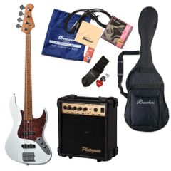 Bacchus WJB-1DX RSM/M WH バッカス エレキベース 初心者セット ホワイト ローステッドメイプルネック ジャズベースタイプ ユニバースシリーズ ディンキーシェイプ 入門 RSM