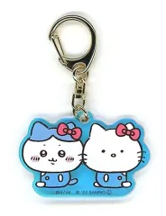【中古】雑貨 ハチワレ＆ハローキティ オーロラアクリルキーホルダー 「ちいかわ なんか小さくてかわいいやつ×サンリオキャラクターズ」