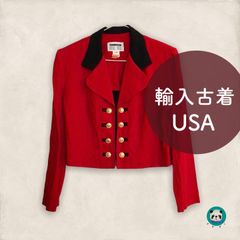 アメリカ輸入古着　DANI MAX ジャケット　赤　レトロ ヴィンテージ USA