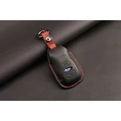 【eh01-1-W】ブラック 本革 スマートキーカバー スバル subaruのサムネイル