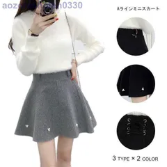 ミニスカート レディース フレアスカート ショート Aラインスカート 厚手 女性用 春秋物 ボトムス 冬物 スカート レトロ キュート