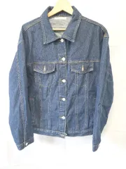 ◇ Θ classicalelf クラシカルエルフ コットン 長袖 Ｇジャン デニム ジャケット サイズL ネイビー系 レディース E  【1508060005557】