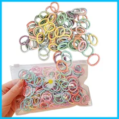 幼児 女の子 カラフル ヘアゴム 小さい飾り ヘアゴム 細い 髪ゴム ミニ ヘア