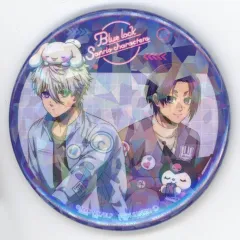 【中古】バッジ・ビンズ 集合デザイン 「ブルーロック×サンリオキャラクターズ トレーディングホログラム缶バッジ」