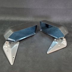 カーボン柄 レーシングミラー ブルーレンズ GT 軽量 汎用 スポーツ ドアミラー バックミラー エアロ シルビア フェアレディZ スカイライン