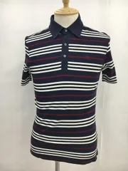 バーバリーブラックレーベル BURBERRY BLACK LABEL 半袖ボーダーポロシャツ 2 ボーダー ネイビー コットン100％ 2503WR079