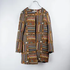 US古着【民族 ゴブラン織 刺繍 パッチワーク ジャケット】メンズ2XL around 1960's USA Seminole native American patchwork jacket