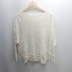 ◇ ⊇ THE SHOP TK ザ ショップ ティーケー 長袖 ニット セーター サイズ表記なし アイボリー レディース E  【1501230036528】