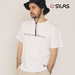 サイラス tシャツ Tシャツ silas SILAS SCRIPT S/S TEE 半袖Tシャツ 110242011023 メンズ レディース 白 ホワイト 半袖 丸首 クルーネック ブランド シンプル m M l L サイズ