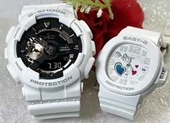 ペアウオッチ gショック恋人たちのGショックペアウォッチ G-SHOCK BABY-G ペア腕時計 カシオ 2本セット  アナデジ GA-110RG-7AJFBGA-10-7AJF 手書きします 人気  婚約　夫婦 高級　クリスマス プレゼント おすすめ