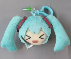 【中古】ぬいぐるみマスコット・ぬいぐるみバッジ 目閉じ+口開け チャーム付きフェイスぬいぐるみマスコット 「キャラクター・ボーカル・シリーズ01 初音ミク」