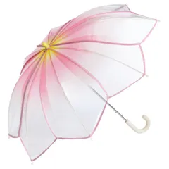 ☆ ピンク ☆ ワールドパーティー WPC. フラワーフェアリーアンブレラ 50cm WPC. ワールドパーティ アンブレラ 50cm 雨傘 長傘 ビニール傘 手開き 透明 グラデーション 安心 安全 開閉しやすい フラワーフェアリー 男の子 女の子 ガールズ