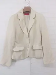 ◇ Apuweiser riche アプワイザー リッシェ 1B 長袖 ジャケット ブレザー サイズ 1 アイボリー レディース P  【1301090016100】
