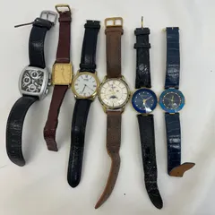 K【ジャンク】メンズ 時計 まとめ売り 6本セット 革ベルト