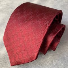 GUCCI グッチ GG柄ネクタイ シルク100％ メンズ ビジネス ハイブランド