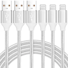 【新着商品】lightning 断線防止 ケーブル ナイロン編 急速充電&超高耐久 充電器 ライトニングケーブル iPhone 純正 14/14 3本セット Pro/14 MFi認証】2M Pro Max/13/13 ケーブル【2025新版 Pro/12/12