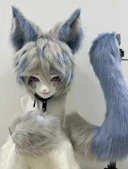 ハンドメイド】リアル系 ハイイロキツネ 着ぐるみヘッド ハンドメイド】リアル系 ハイイロキツネ 着ぐるみヘッド