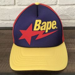 Bape star 星柄 メッシュキャップ 赤/白 BAPE STA MESH CAP | bape.com