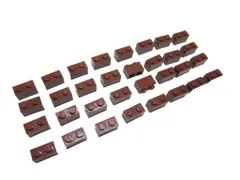 レゴ★未使用！茶色の１×２基本パーツ３２点セット