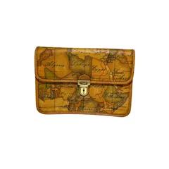306e☆プリマクラッセ　ジオクラシック　クラッチバッグ　地図柄　セカンドバッグ　 306e☆プリマクラッセ ジオクラシック クラッチバッグ 地図柄 セカンド