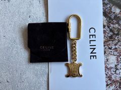 CELINE トリオンフチャーム キーリング 保存袋付