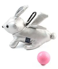 【ランクＡ美品！】パーリーゲイツ｜シルバーうさぎボールポーチ｜中古ゴルフ用品
