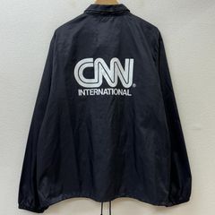 USED 古着 ジャケット、上着 ジャンパー、ブルゾン CNN INTERNATIONAL 企業ロゴ プリント USA製 ナイロン コーチ