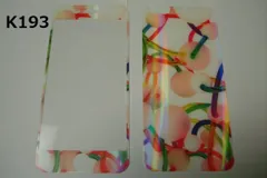 iPhone SE3 SE2 iPhone6／6s／7／8　4.7インチ 銀ラメ 表裏セット 9H 0.26mm 強化ガラス 液晶保護フィルム 2.5D K193