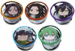 [중고] 잡화 전 5종 세트 원형 파우치 [히코쿠지 ONLINE SHAMAN KING] B상