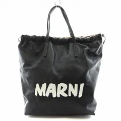 マルニ MARNI GUSSET リュックサック デイバッグ トートバッグ 2way レザー ベージュ 黒 ブラック ZAMP0011Q2 /AN9のサムネイル